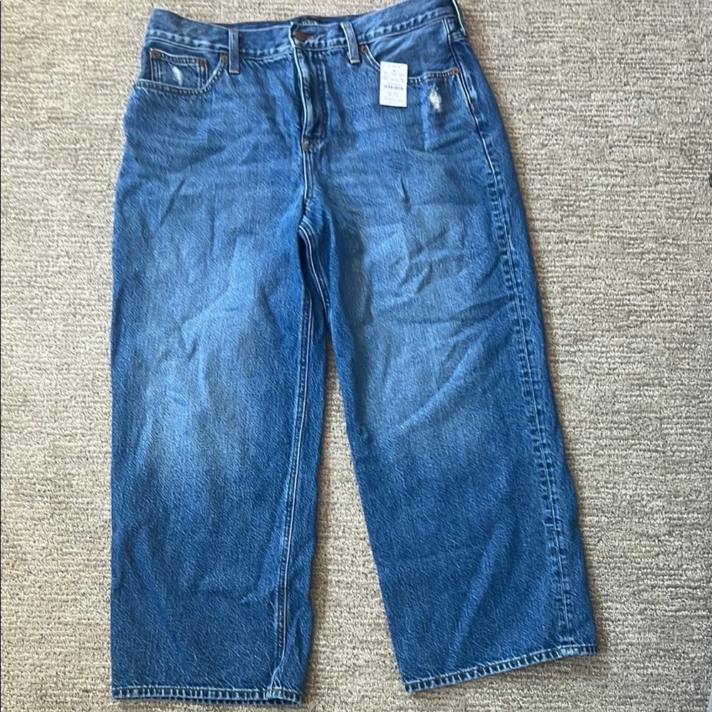 JCREW NEW 90s wideleg ankle jeans so 32